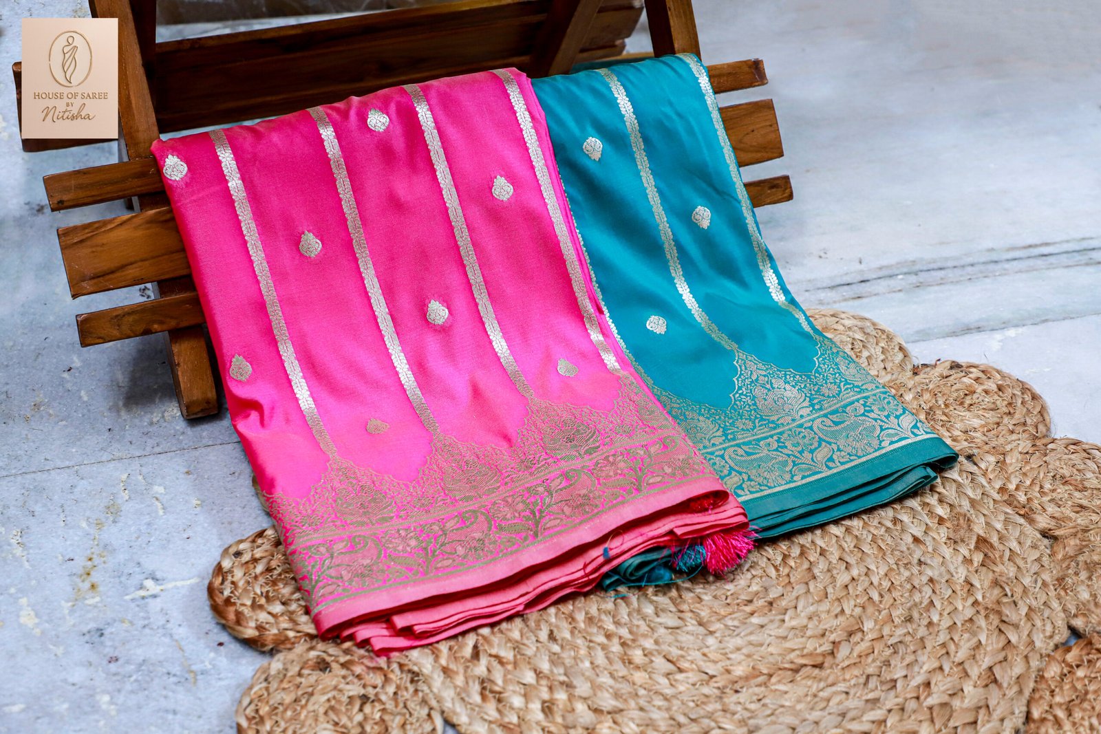 Elegant Banarasi Silk Saree with Intricate Zari Work | House of Sarees - Image 2