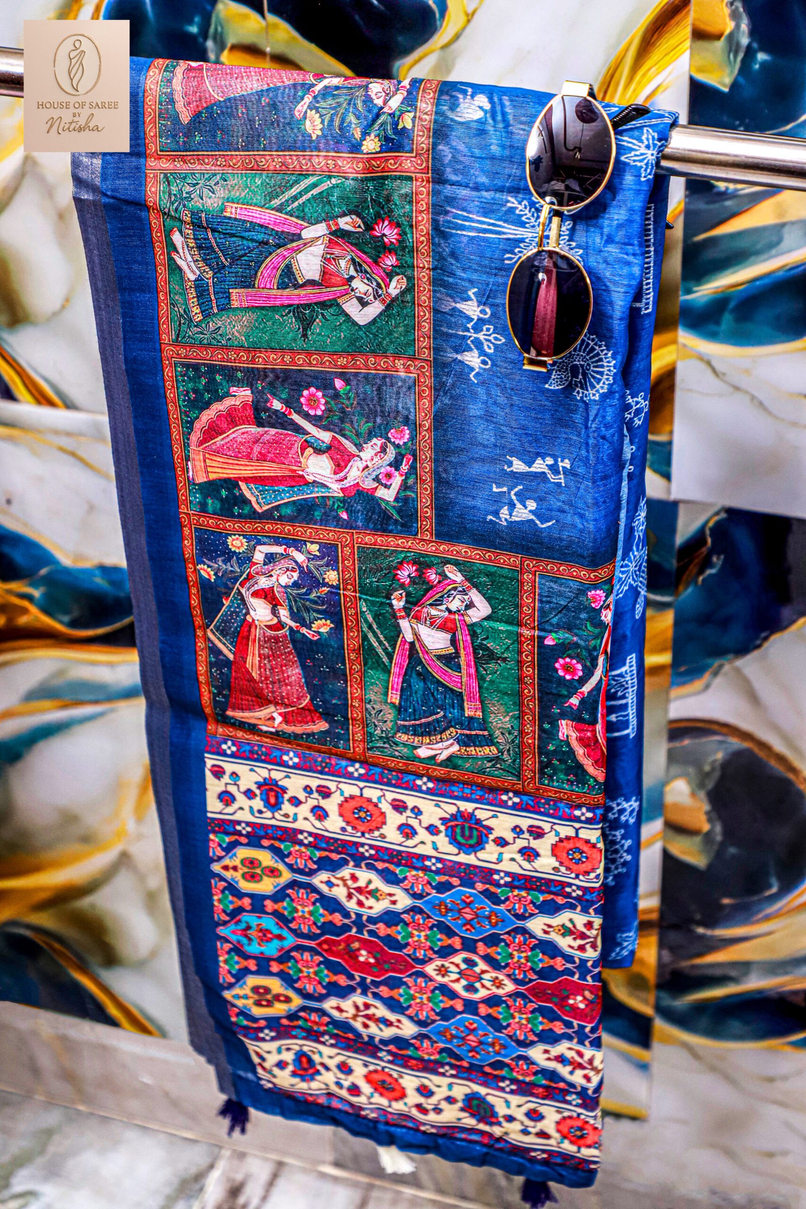 Elegant Embroidered Saree | House of Saree